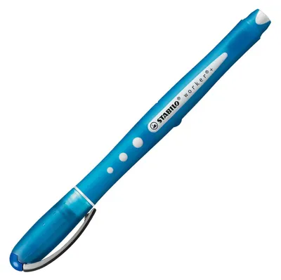 Image de Roller - STABILO worker+ coloré - moyen - paquet de 10 - bleu