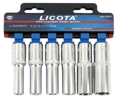 Immagine prodotto di Set Chiavi a Bussola 1/2 Pollice, 10-19mm, Profilo Super Lock