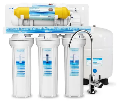 6-stufiges Umkehrosmose-System mit Mineralienfilter, 75 GPD