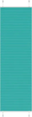 Image de Store plissé vert pétrole 55x200 cm largeur du tissu 54,4 cm