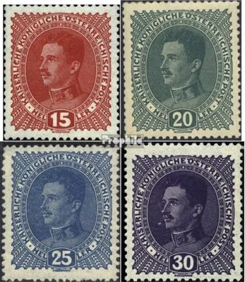 Produktbild von Briefmarken Österreich 1917 Mi 221-224 (kompl.Ausg.) gestempelt Karl I.
