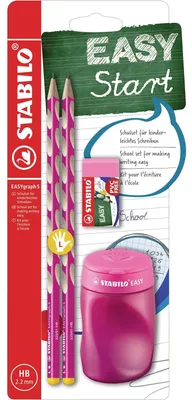 Immagine prodotto di STABILO B-56677-3 Set scuola STABILO EASYgraph "S", per mancini, rosa