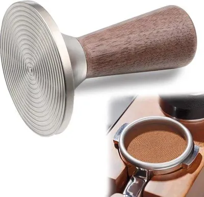 Zdjęcie produktu dla Ubijak do kawy 53 mm ze stali nierdzewnej z rowkami 3D do espresso