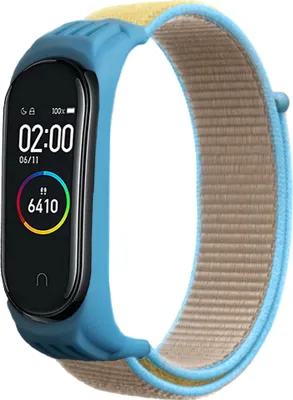 Produktbild von Strap-it Xiaomi Mi Band 6 Armband Nylon (Kamel)