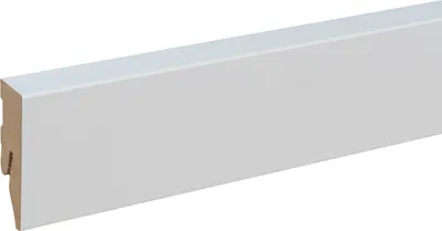 Produktbild von Sockelleiste MDF 15 x 50 x 2400 mm Weiß zum Kleben, Clipsen, Schrauben & Nageln MDF-Kern foliert Fußleiste by PROVISTON 12 Meter | 5 Stück