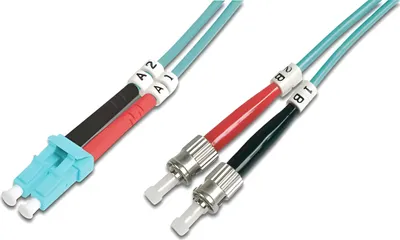Immagine prodotto di DIGITUS LWL Patchkabel LC -> ST 10,00m Multimode Duplex OM3