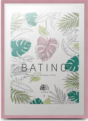Obrázek produktu pro aFFa frames Rámeček na obrázky 50x70 cm - Dřevěný fotorámeček Batino s akrylovým sklem a HDF podložkou - Rámeček na plakáty pro fotografie Certifikáty Umělecké obrázky Růžová barva