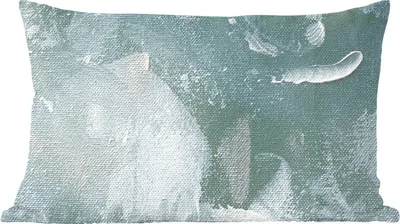 Produktbild von MuchoWow® Zierkissen Sofakissen Wohnzimmer Dekokissen 60x40 cm Acrylfarbe - Abstrakt - Design - Kopfkissen - Polster mit Foto