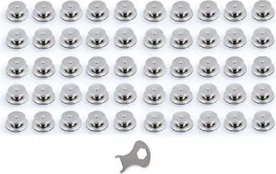 Produktbild von TENAX® Set 20/30/50/100 Stk. Edelstahl Oberteil für Planenstärke bis 2mm mit Schlüssel Größe: 30er Set