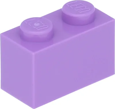 Zdjęcie produktu dla Lego® 10 elementów 3004 Brick 1x2 Part Basic Bricks 10 Medium Lavender