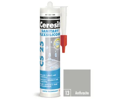 Zdjęcie produktu dla Silikon sanitarny Ceresit 25 280 ml antracytowy