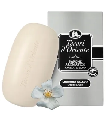 Produktbild von Tesori d'Oriente, Mydło w kostce Białe Piżmo, 125g