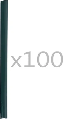 Image de vidaXL 100 pcs. Clips pour brise-vue PVC Vert
