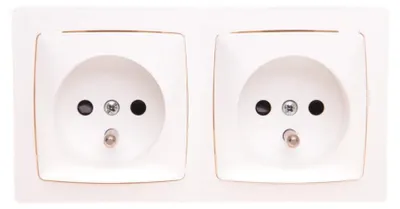 Immagine prodotto di OTEO Presa di corrente doppia c/u 16A con avvolgibile bianco 086076