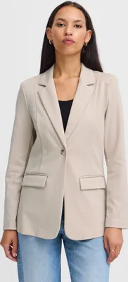 Produktbild von Ichi IHKATE Damen Blazer Jackenblazer Anzugsjacke mit 1-Knopf-Form Klapptaschen Reverskragen leicht elastisch Regular fit