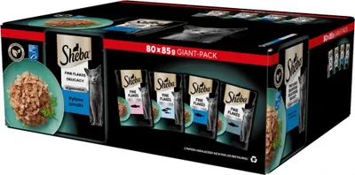 Produktbild von Sheba 4770608257828, Adult, Kabeljau, Lachs, Thunfisch, Felchen, 80 g