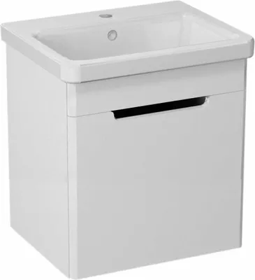 Image de Sapho Ella - Armoire lavabo 465x650x385 mm, 1 porte, gauche, blanc EL055-3030