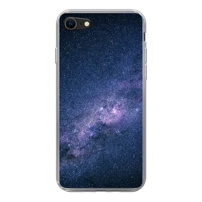 Produktbild von MuchoWow® Handyhülle Schutzhülle Hülle für iPhone SE 2022 Galaxie - Sterne - Weltraum - Jungen - Mädchen - Kinder Silikon Softcase Handy Hülle - Schutzhülle