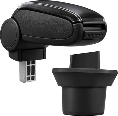 Image de Accoudoir central revêtement cuir noir / blanc pour BMW Mini R55 R56 R57