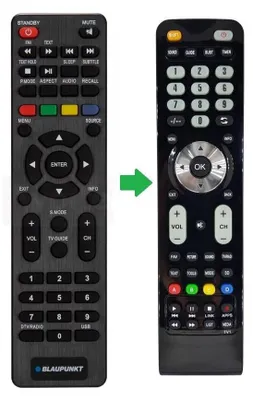 Produktbild von Ersatz Blaupunkt TV Fernbedienung BN24H1132EEB