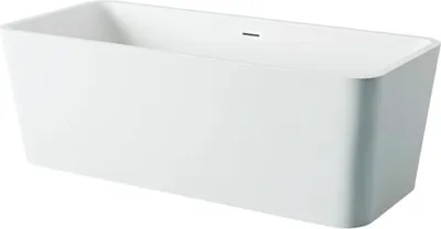 Obrázek produktu pro Balneo vana ROMA, volně stojící, 170 x 80 cm, akrylátová, s víkem a zátkou typu „klick-klack“, bílá