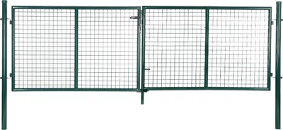 Produktbild von SONGMICS Doppeltor Gartentor, mit Schloss und 3 Schlüsseln, 100 x 310 cm