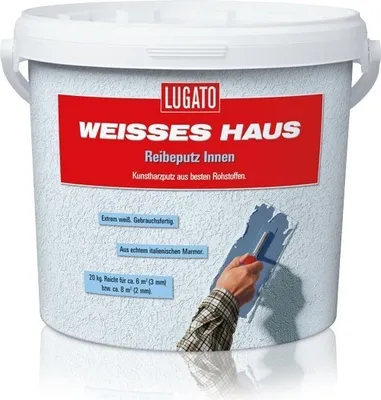 Produktbild von Lugato Weisses Haus Reibeputz innen