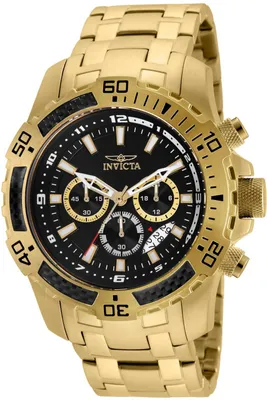 Produktbild von Invicta Pro Diver - SCUBA 24855 Herrenuhr - Quarzwerk - Edelstahl mit schwarzem Zifferblatt - 51 mm