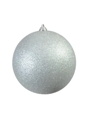 Produktbild von EUROPALMS Dekokugel 20cm, silber, glitzer