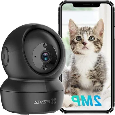 Zdjęcie produktu dla Kamera monitorująca 1080p z WiFi, obrotem 360° i widzeniem w nocy