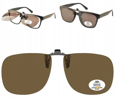 Produktbild von Montana C7B Polarisierende Clip-on Sonnenbrille für Brillen Braun