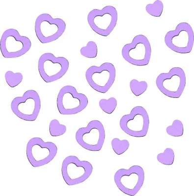 Produktbild von Oblique Unique Herz Konfetti Tischdeko Liebe Romantik Hochzeitsdeko - lila