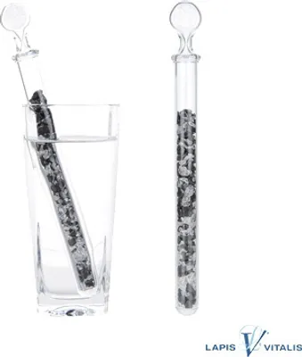 Image de Eau de gemme CLÉRATION GUERRE Schungite Cristal de roche Fleur de vie