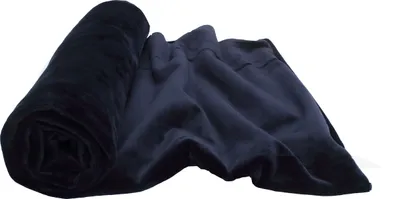 Obrázek produktu pro Pletenina Minky s hladkým vzorem, tmavě modrá 50 x 160 cm