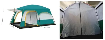 Zdjęcie produktu dla Namiot kempingowy, dwuwarstwowy, przestronny, 330 x 210 x 185 cm – a