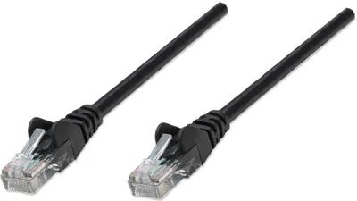 Produktbild von INTELLINET Netzwerkkabel Cat6 U/UTP CCA Cat6-kompatibel RJ45-Stecker/RJ45-Stecker 5,0 m schwarz