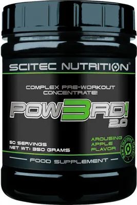 Obrázek produktu pro Scitec Nutrition Pow3rd 2.0 350 g jablko / Ped trninkem / Siln pedtrninkov koncentrt