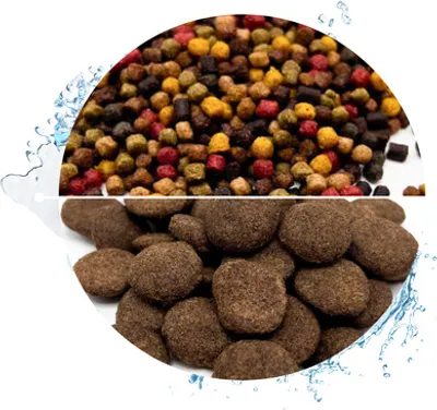 Produktbild von WTS Koifutter 5-Sorten Mix mit Spirulina - 15 KG + 1 KG Hanzam 3 mm