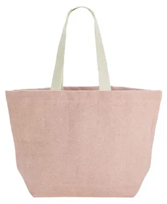 Produktbild von Westford Mill - Tragetasche, Jute LT2976 (Einheitsgröße) (Blütenweiß)