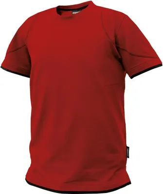 Produktbild von DASSY® Kinetic T-shirt ROT/SCHWARZ Gr.3XL Länge: STANDARD