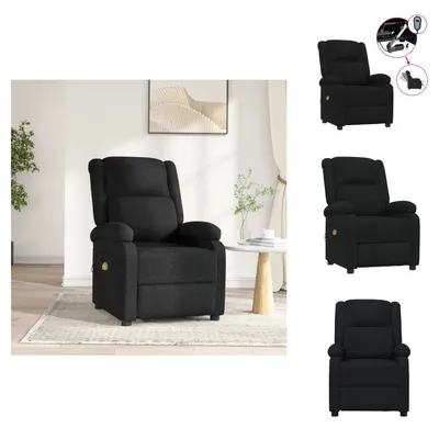 Produktbild von vidaXL Massagesessel Elektrisch Schwarz Stoff -  Massagesessel
