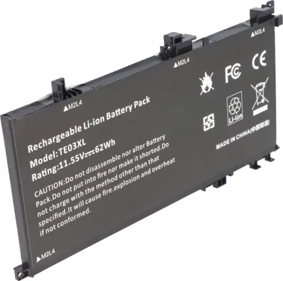 Produktbild von Akku passend für HP OMEN 15-AX000 series , Li-Polymer, 11,55V, 5360mAh, 62Wh, schwarz