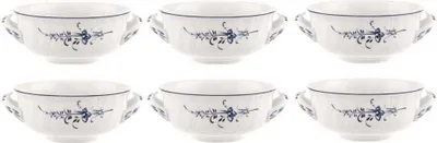 Produktbild von Villeroy & Boch VIEUX LUXEMBOURG Suppentasse 6er Set 400ml weiß blau Porzellan
