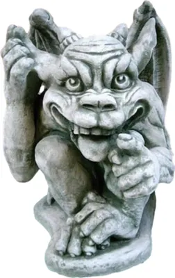 Produktbild von Schöner Gargoyle Figur perfekt für den Garten aus Steinguss Neu Frostfest Witterungsbeständig Steinfigur zur Gartengestaltung PO-481