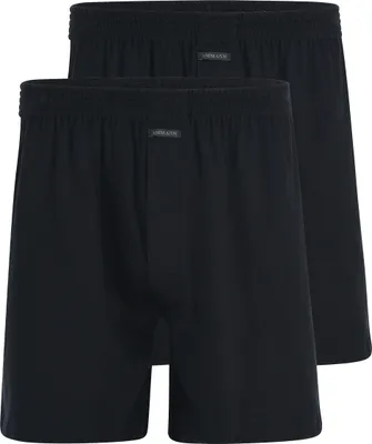 Produktbild von Ammann 2er Pack Basic Boxershorts Elastischer Bund für optimalen Tragekomfort, Bequeme Passform für maximalen Komfort, Weiche Baumwolle sorgt für angenehmes Tragegefühl schwarz 6