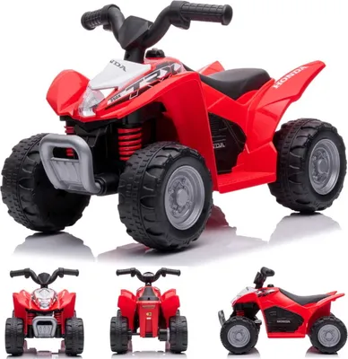 Produktbild von Kinder Elektroauto Quad Honda H3 TRX, 3km/h, Kinderquad, Rutschauto fur kinder ab 18 Monaten, Led Lampe, Rot