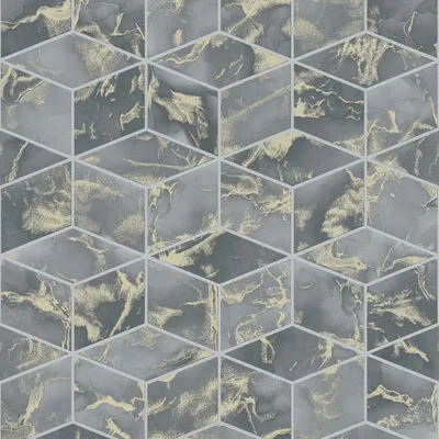 Produktbild von Livingwalls 3D Tapete Metropolitan Stories Marmortapete Alena St. Petersburg Vliestapete blau gold schwarz 10,05 m x 0,53 m