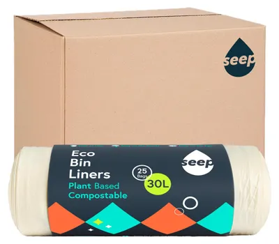 Image de Sacs poubelles compostables, 30 litres - lot de 10