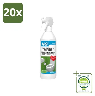 Produktbild von 20 x HG Bad- und Toilettenreiniger für die tägliche Reinigung 500 ml - Großpackung - 20 Stücke
