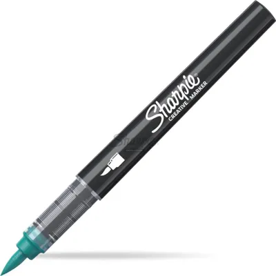 Produktbild von Sharpie 2218068, 1 Stück(e), Grün, Pinselspitze, Schwarz, Acrylbasierte Tinte